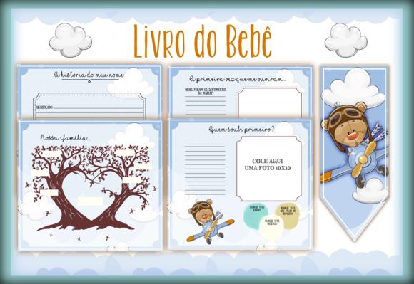 Arquivo Digital - Livro do Bebe - Urso Aviador 02