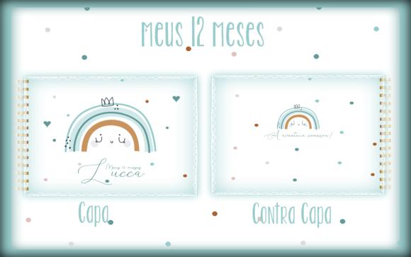 Arquivo Digital - Mesversario - Arco Iris Minimalista Menino