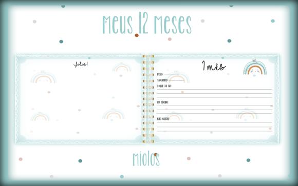 Arquivo Digital - Mesversario - Arco Iris Minimalista Menino