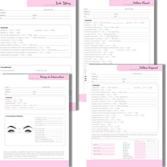 Arquivo Digital - Outros - Pack Fichas Anamnese