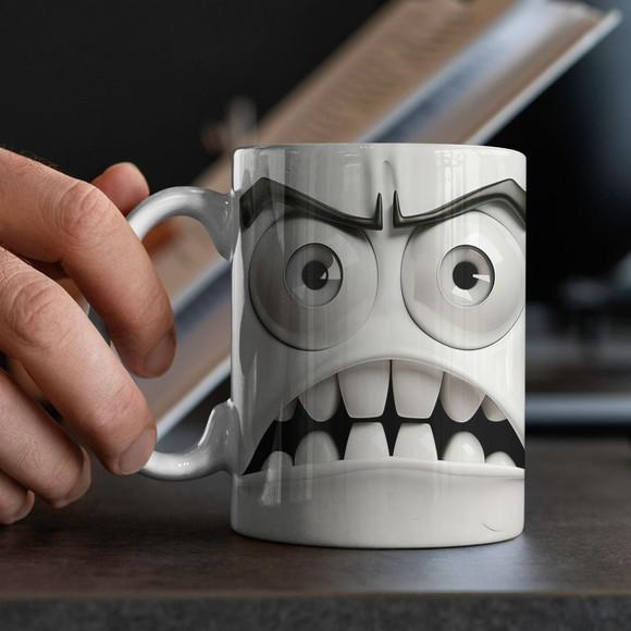 Arquivo Digital - Sublimação - Caneca Carinhas Divertidas