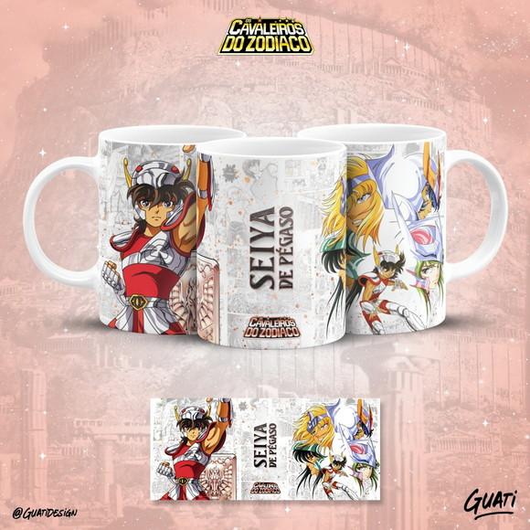 Arquivo Digital - Sublimação - Caneca Cavaleiros do Zodiaco