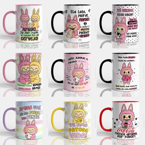 Arquivo Digital - Sublimação - Caneca Labubu Amigas
