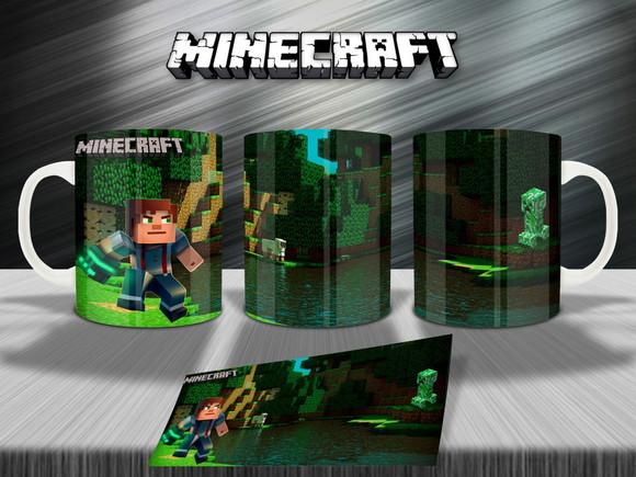 Arquivo Digital - Sublimação - Caneca Minecraft