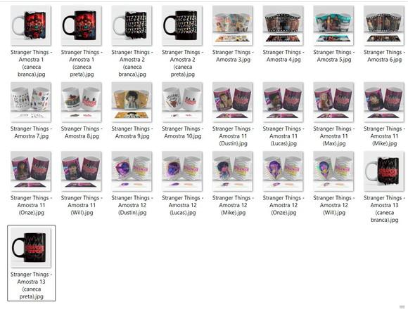Arquivo Digital - Sublimação - Caneca Stranger Things 02
