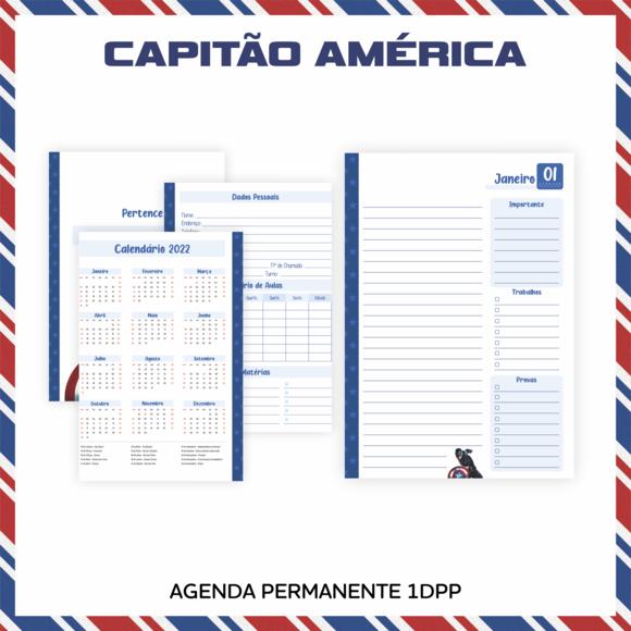 Arquivo Digital - Volta as Aulas - Capitão América