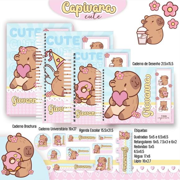 Arquivo Digital - Volta as Aulas - Capivara Cute