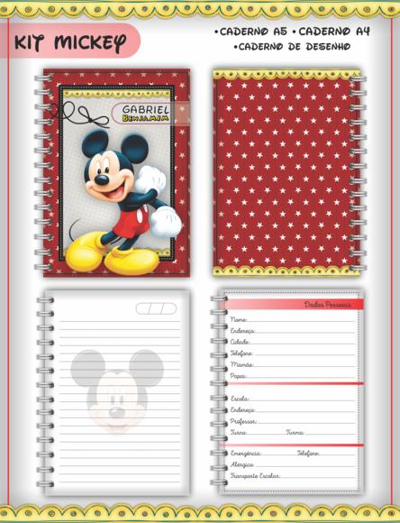 Arquivo Digital - Volta as Aulas - Mickey