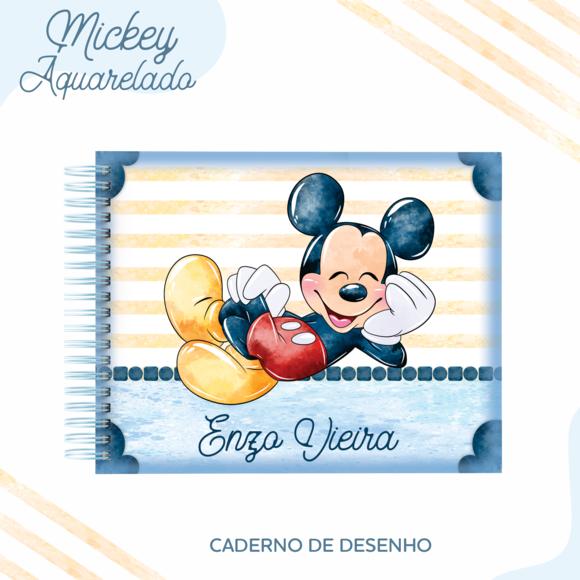 Arquivo Digital - Volta as Aulas - Mickey Aquarelado