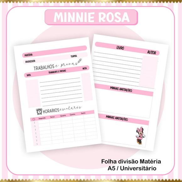 Arquivo Digital - Volta as Aulas - Minnie Rosa Luxo