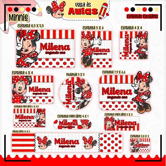 Arquivo Digital - Volta as Aulas - Minnie Vermelha 03