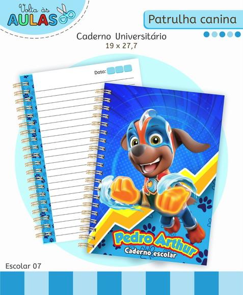 Arquivo Digital - Volta as Aulas - Patrulha Canina Menino 02