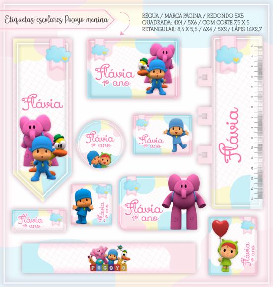 Arquivo Digital - Volta as Aulas - Pocoyo Menina