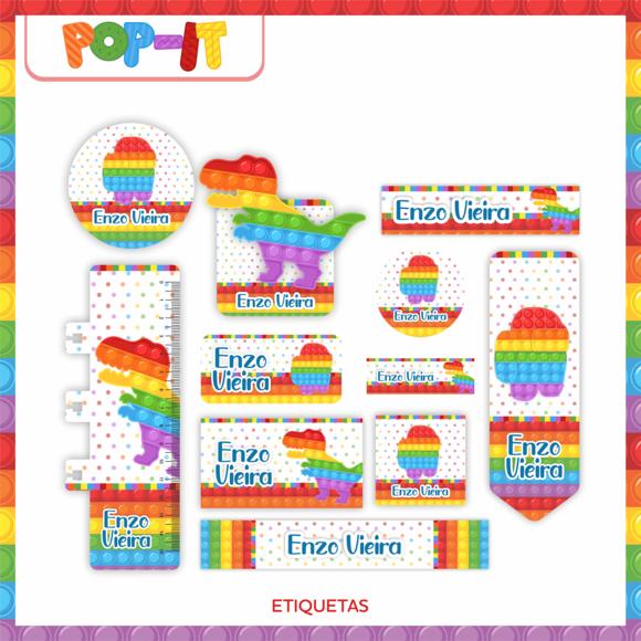 Arquivo Digital - Volta as Aulas - Pop It Colorido