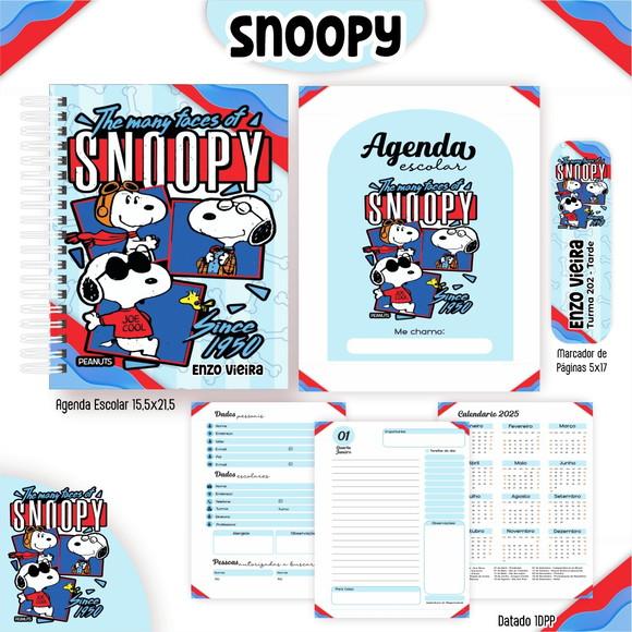 Arquivo Digital - Volta as Aulas - Snoopy Azul