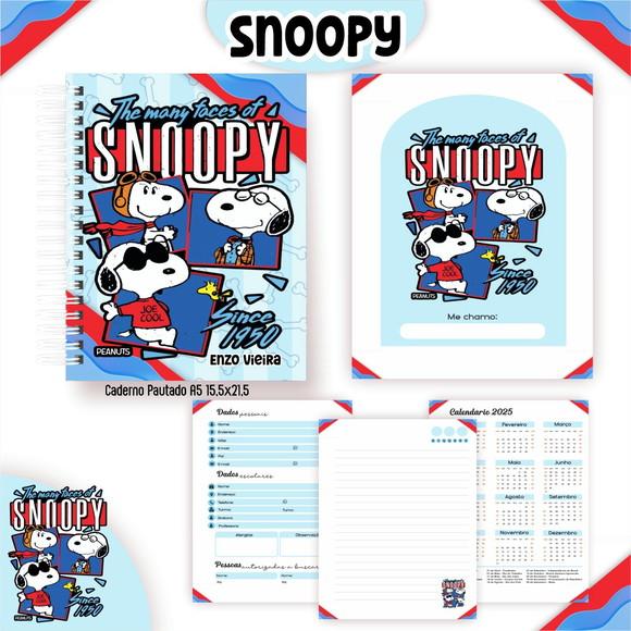 Arquivo Digital - Volta as Aulas - Snoopy Azul