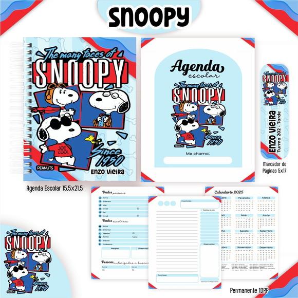 Arquivo Digital - Volta as Aulas - Snoopy Azul