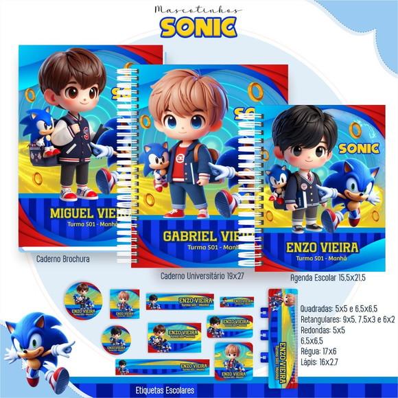 Arquivo Digital - Volta as Aulas - Sonic Mascote