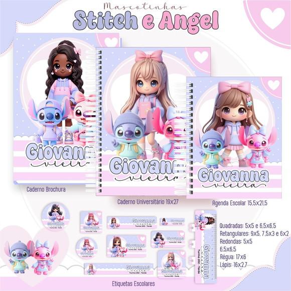 Arquivo Digital - Volta as Aulas - Stitch e Angel