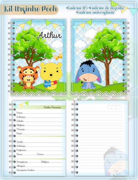 Arquivo Digital - Volta as Aulas - Ursinho Pooh