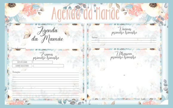 Arquivo digital -Mamãe - Agenda Gestante Borboletas