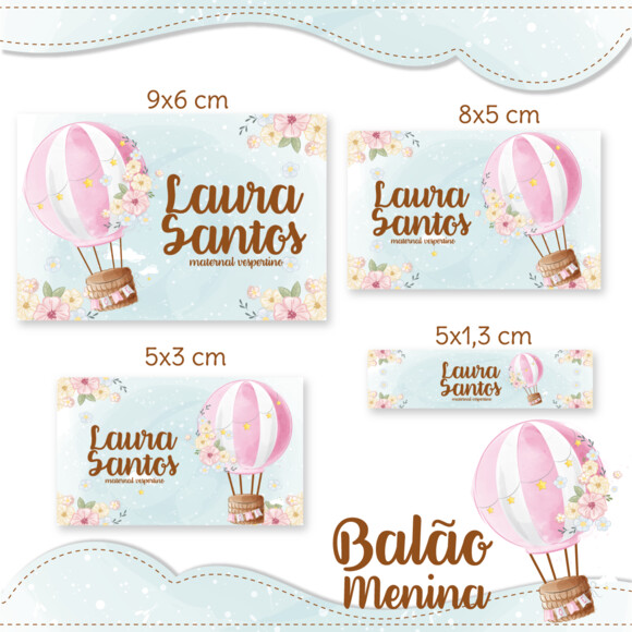 Kit Digital Volta as Aulas - Balão de Ar Menina