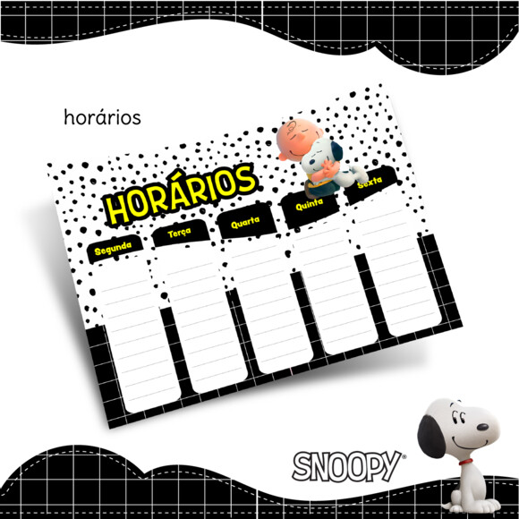 Kit Digital Volta as Aulas - Snoopy