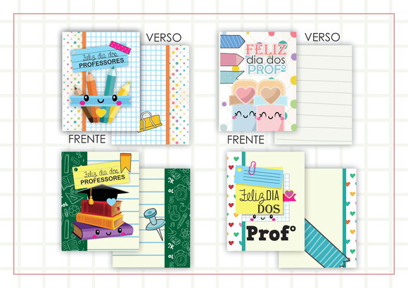 Arquivo de Corte - Bloquinho e Post it (Dia dos Professores)
