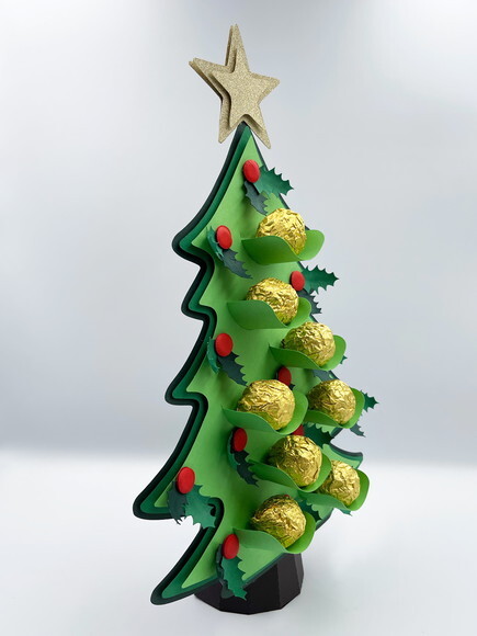 Arquivo de Corte - Arvore de Natal Suporte de Doces