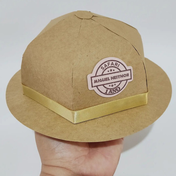 Arquivo de Corte - Caixa Chapeu Safari