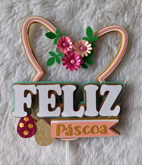 Arquivo de Corte - Topo de Bolo - Pascoa (combo)