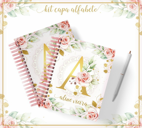 Arquivo Digital - Capas Alfabeto Floral 04