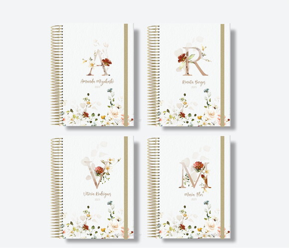 Arquivo Digital - Capas Alfabeto Floral 02
