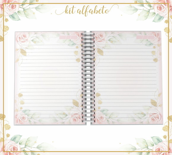 Arquivo Digital - Capas Alfabeto Floral 04