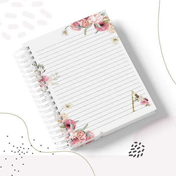 Arquivo Digital - Capas Alfabeto Floral Feminino 04