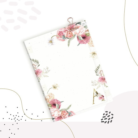 Arquivo Digital - Capas Alfabeto Floral Feminino 04