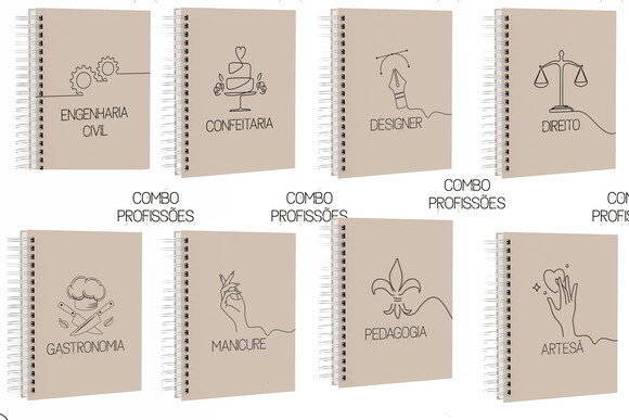 Arquivo Digital - Capas Profissões (nude E Preto)