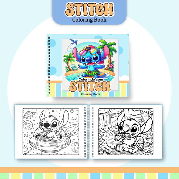 Arquivo Digital - Livro Colorir Stitch