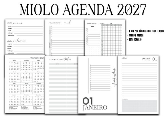 Arquivo Digital - Miolo Agenda Datada 2027
