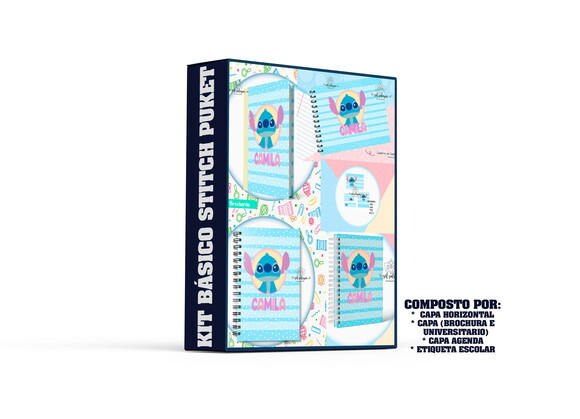 Arquivo Digital - Volta as Aulas - Pack Stitch Puket