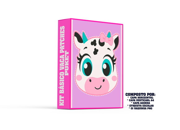 Arquivo Digital - Volta as Aulas - Pack Vaca Patches Puket
