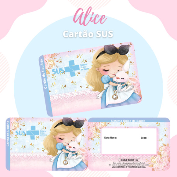 Arquivo Digital- Cartão SUS Personalizado (Kit 10)