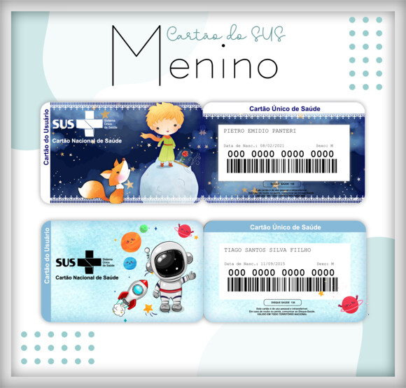 Arquivo Digital- Cartão Sus Personalizado (lm 01)