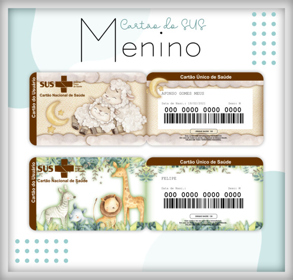 Arquivo Digital- Cartão Sus Personalizado (lm 01)