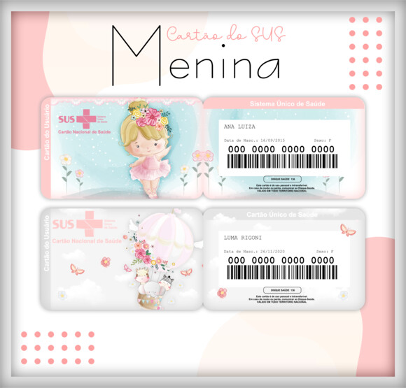 Arquivo Digital- Cartão Sus Personalizado (lm 02)