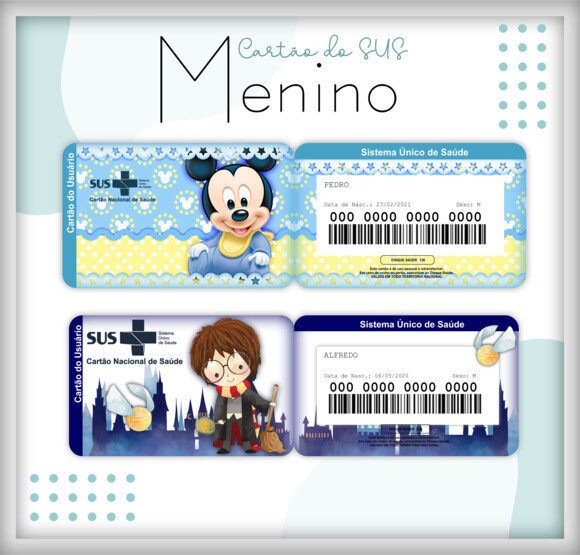 Arquivo Digital- Cartão Sus Personalizado (lm 02)