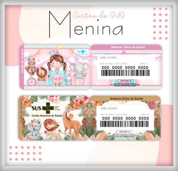 Arquivo Digital- Cartão Sus Personalizado (lm 02)