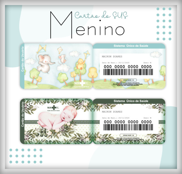 Arquivo Digital- Cartão Sus Personalizado (lm 02)