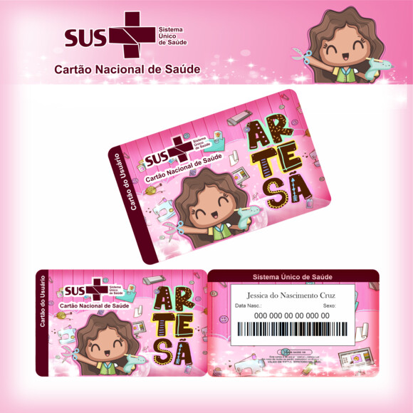 Arquivo Digital- Cartão SUS Personalizado Profissões