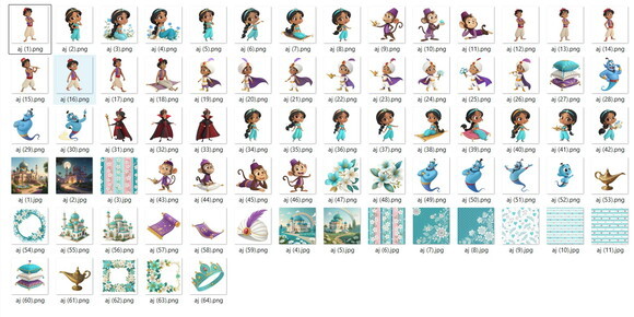 Kit Digital - Alladin e Jasmine